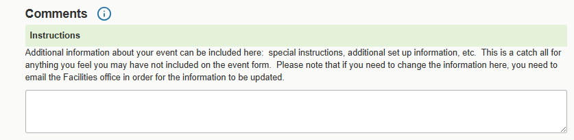 Comments Box