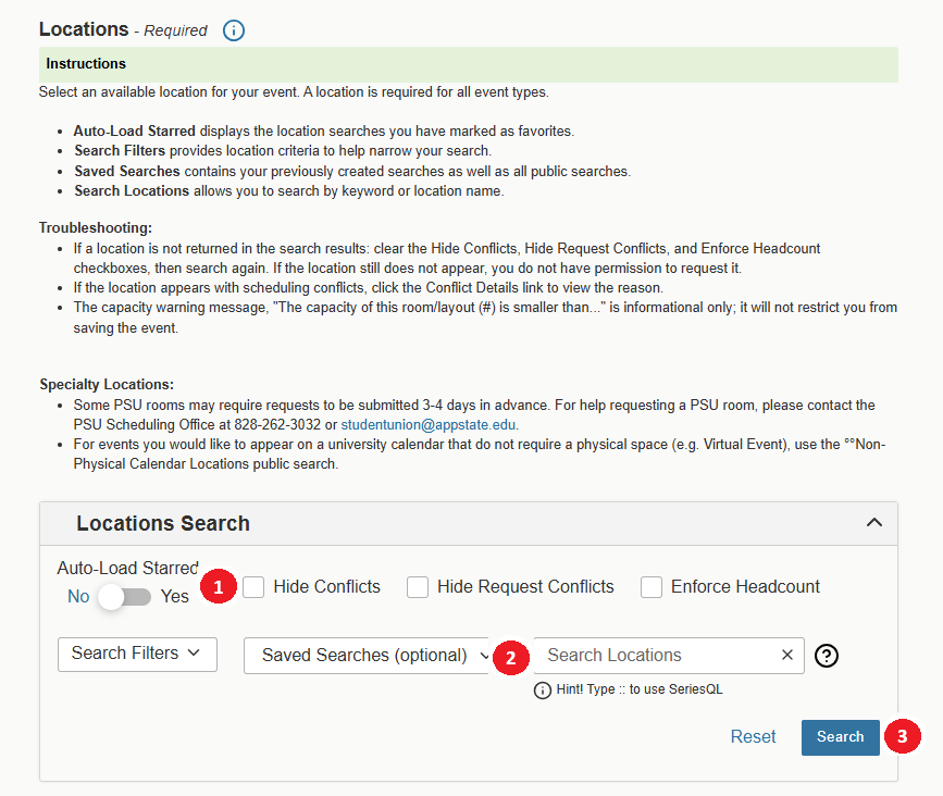 Locations Search